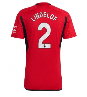 Manchester United Victor Lindelof #2 Replica Home Stadium Shirt 2023-24 Short Sleeve
